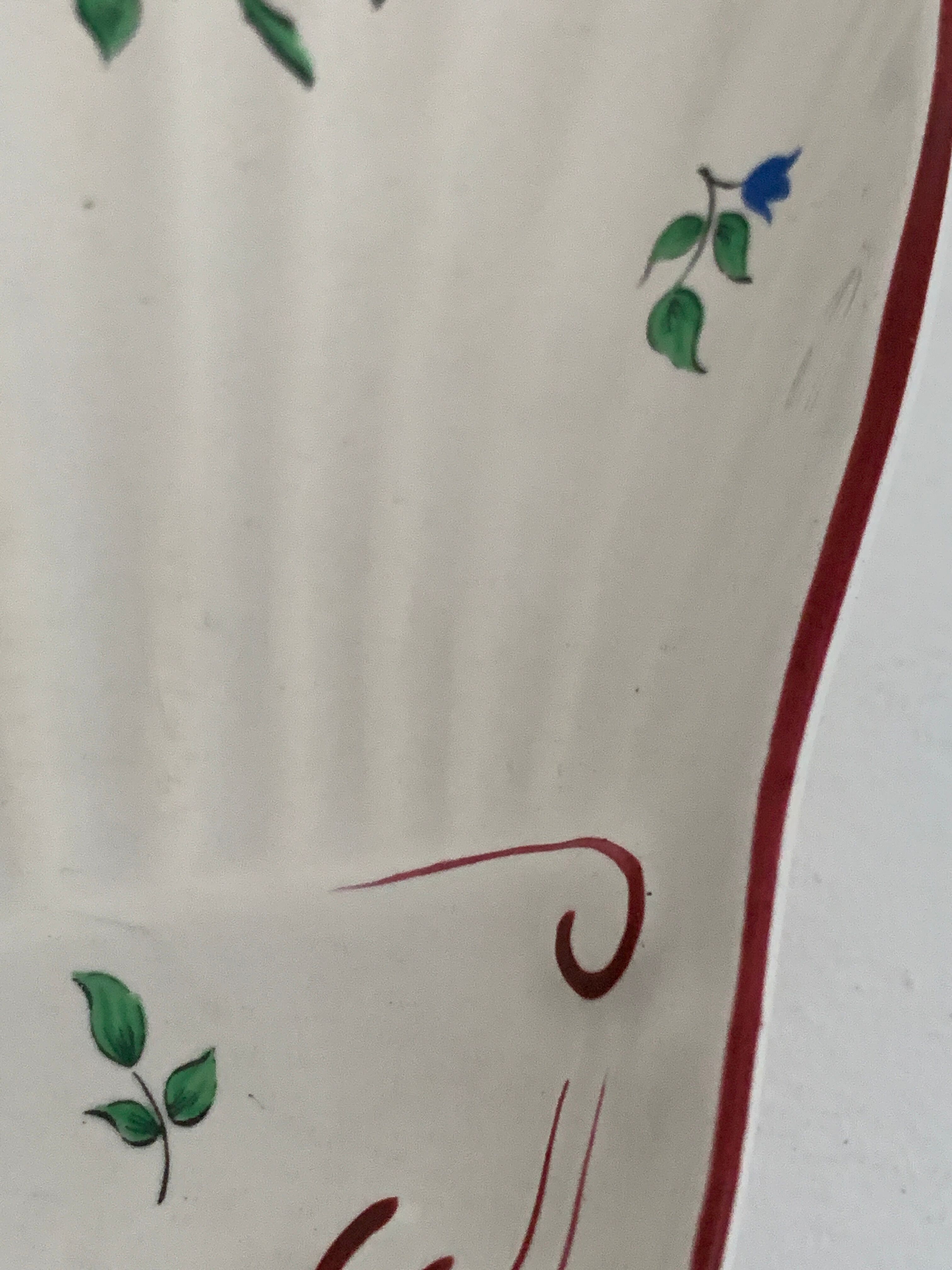 Ravier old earthenware shell KG Lunéville