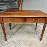 Antique table desk table dining table walnut 72x120 cm