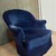 Blue toad armchair