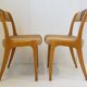 Suite de 6 chaises vintage 1970 style Baumann
