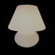 Vintage mushroom table lamp, Hustadt Leuchten, in opaline glass model L 1970.