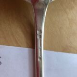 Silver metal spoon and fork nickelid 1868