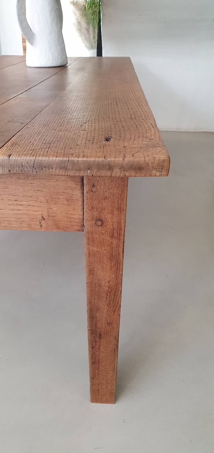Grande table basse de ferme ancienne 220cm