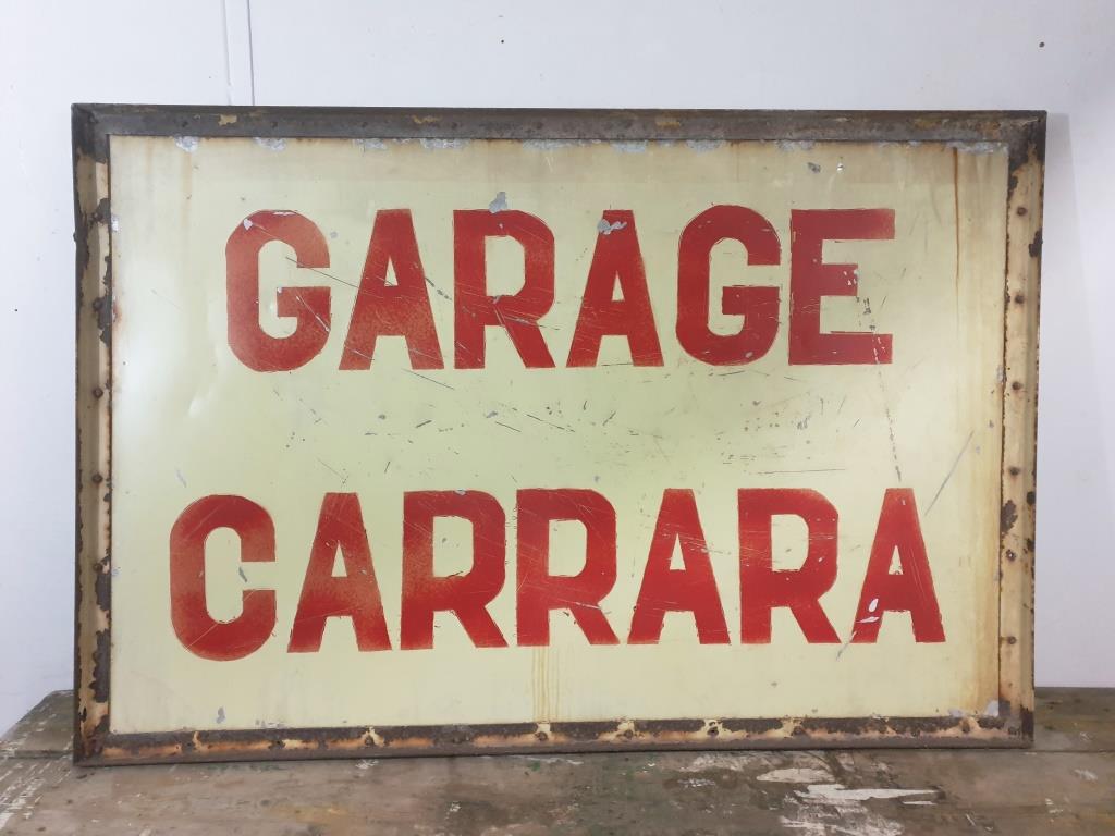 Garage sign