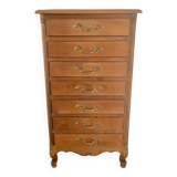 Semainier, commode 7 tiroirs en bois massif