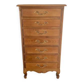 Semainier, commode 7 tiroirs en bois massif