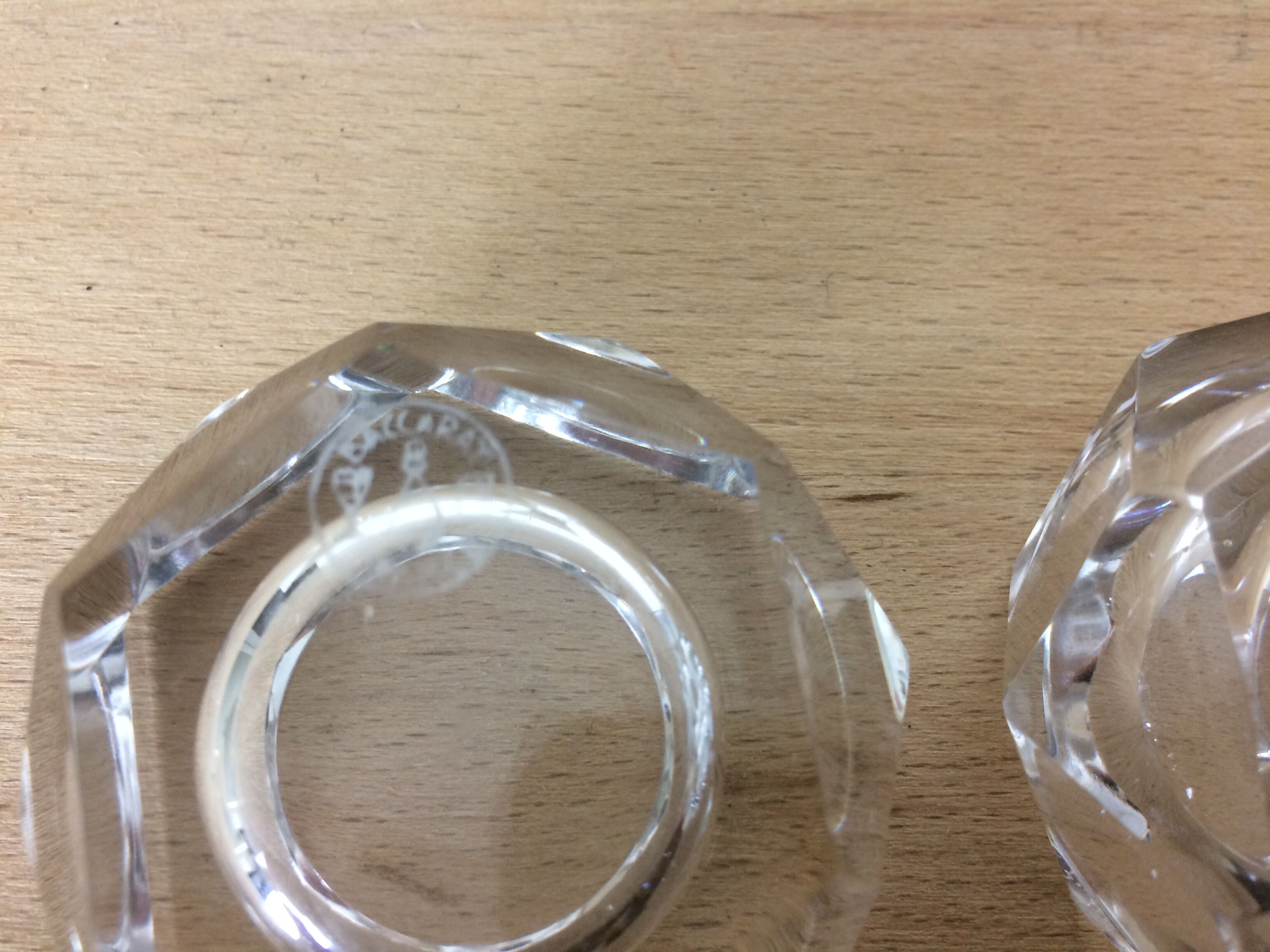 Baccarat pepper shaker, crystal