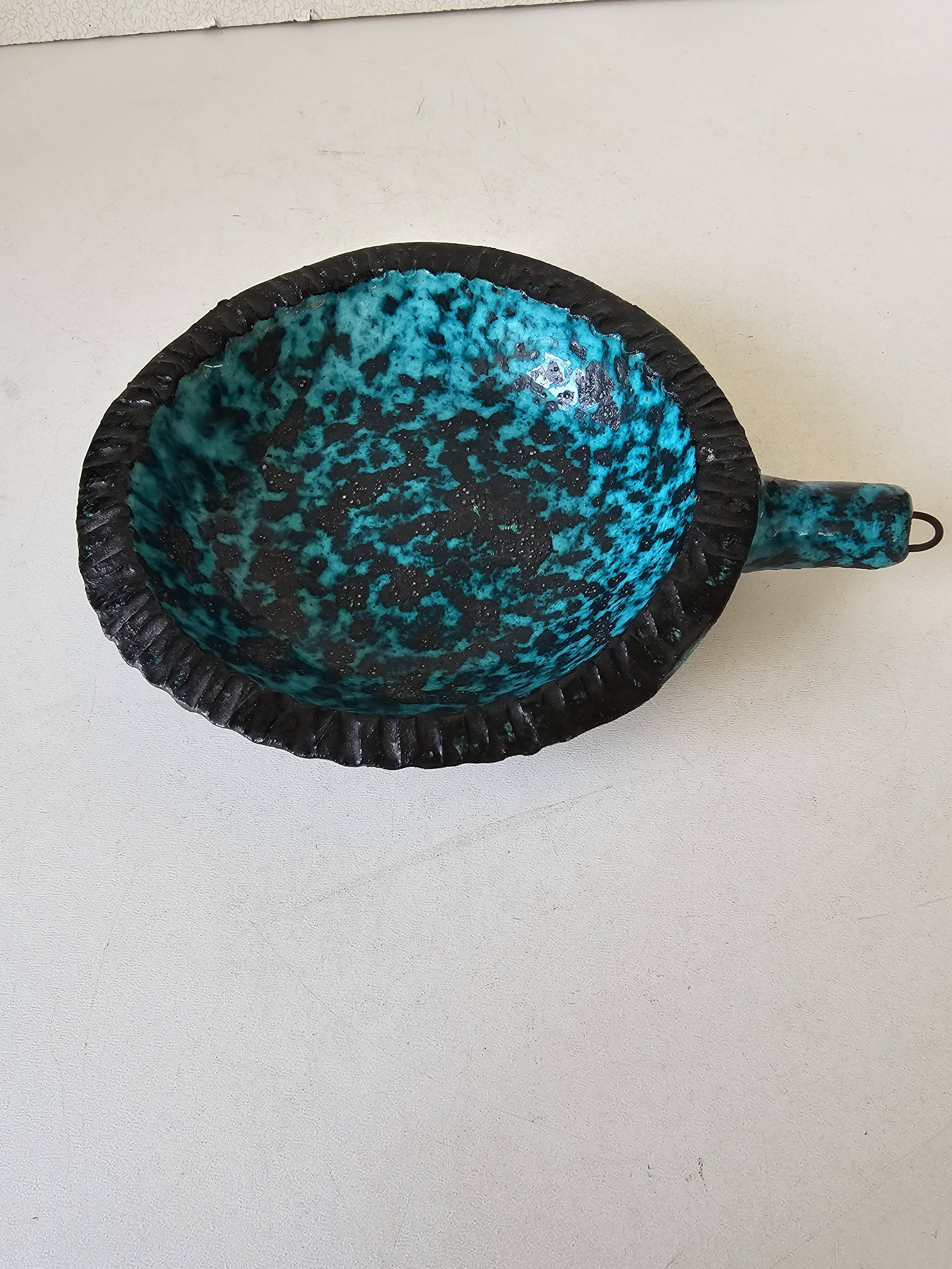 Ceramic enamelled bowl Signed Accolay - 60s