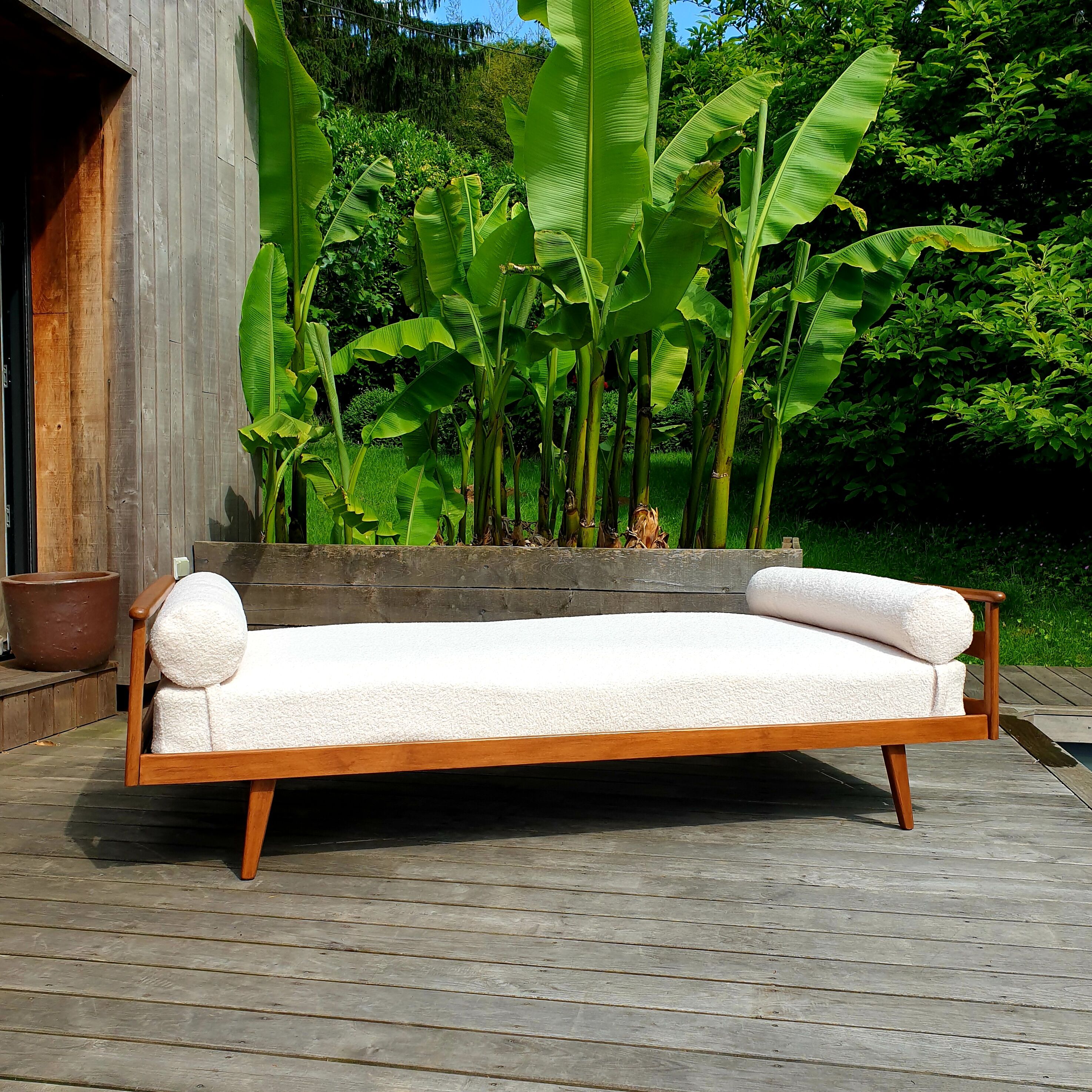 Vintage Scandinavian daybed sofa (bench) vintage 60s