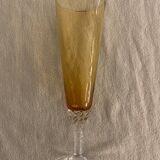 5 colorful champagne flutes in Murano 1970 glass