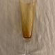 5 colorful champagne flutes in Murano 1970 glass