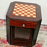 Art Deco bedside table with pattern