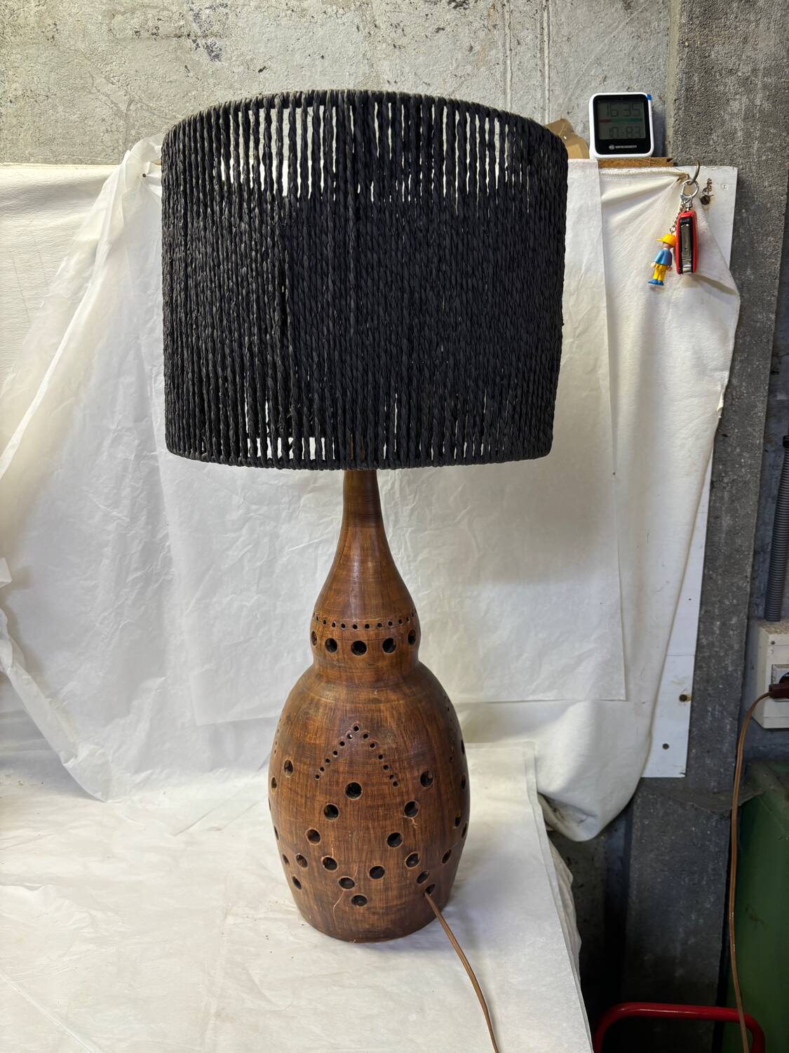 Vintage terracotta lamp