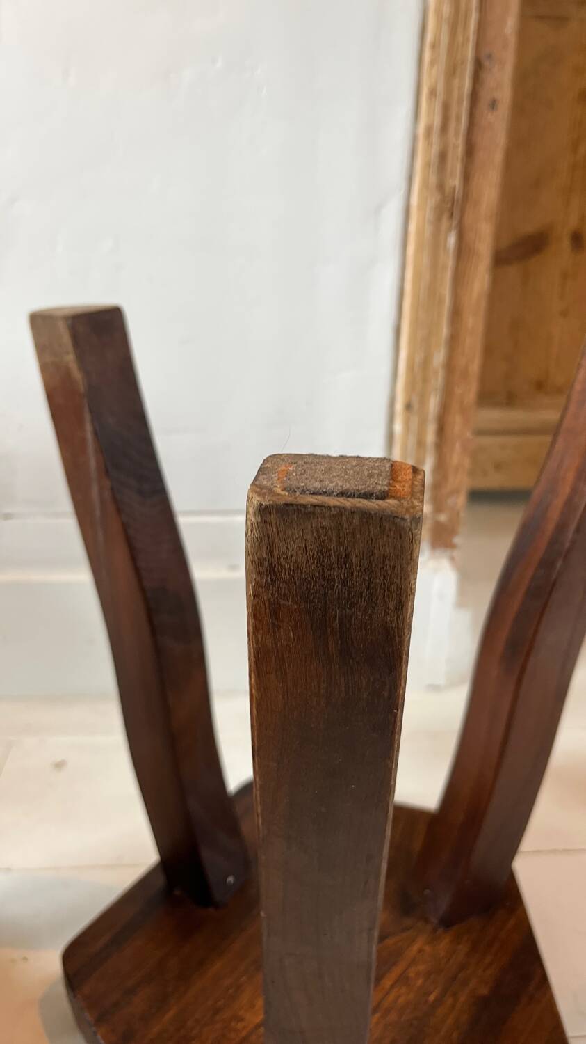 Pair of vintage stools by Olavi Hänninen – Solid oak – 1950s