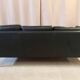 Danish vintage 3 seater black leather Stouby sofa , 1960s
