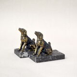 Pair of dog bookends