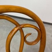 Curved wooden dining chair by Löbl Wieisskirchen