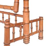 Bamboo-style psyché mirror in the Napoleon III style.