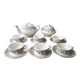 Antique tea service in Sarreguemines U&C earthenware.