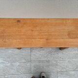 Raw wood console table