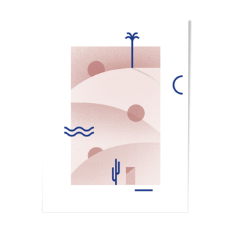 Pink Dunes Poster