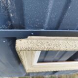 Old frame in gilded beige wood, 59x46 cm