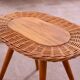 Mid century rattan stool by Jan Kalous for ÚLUV, 1960´s, Czechoslovakia