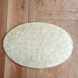 Capiz mother-of-pearl tray, placemat