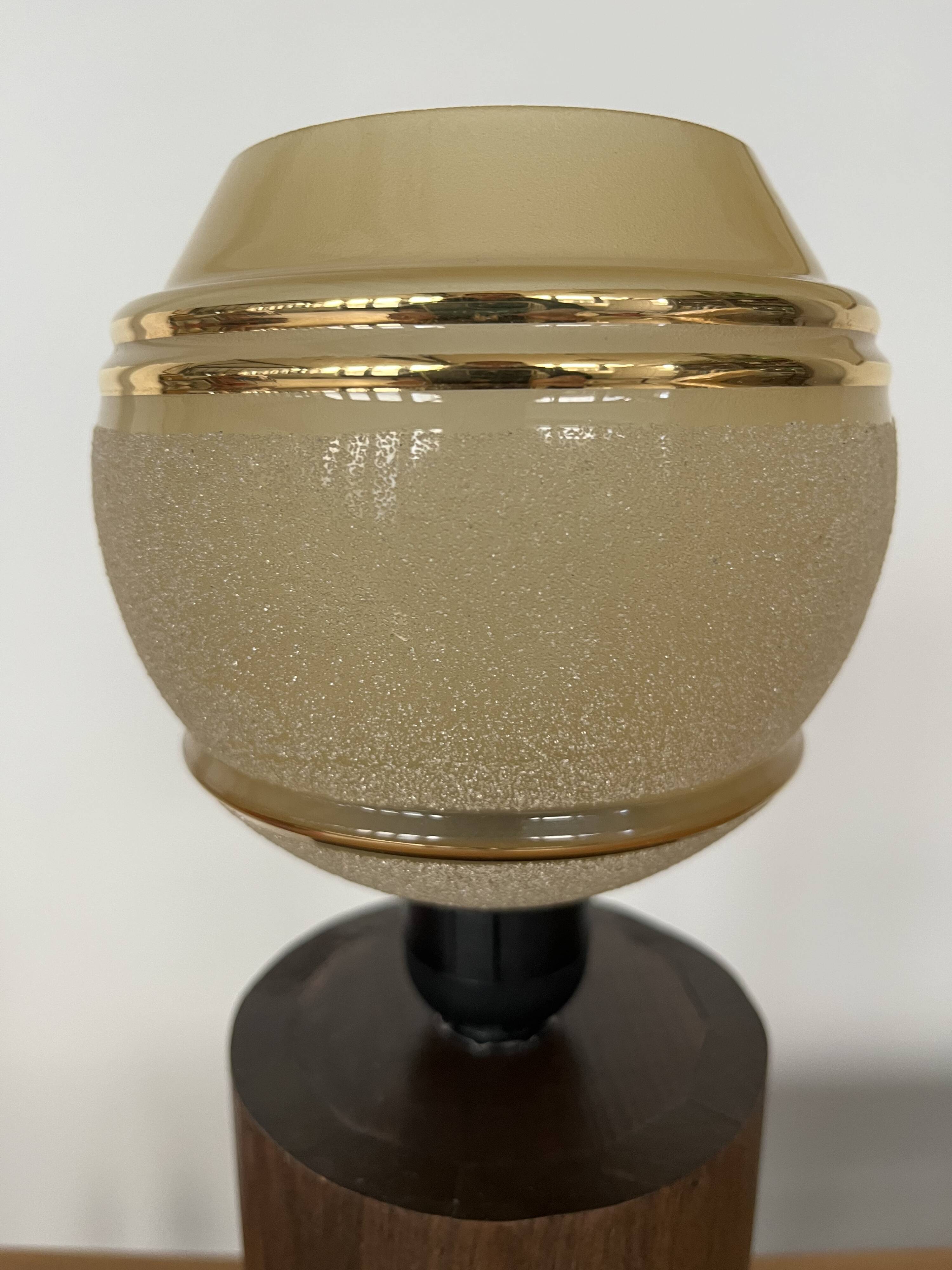 Lampe à poser globe années 50
