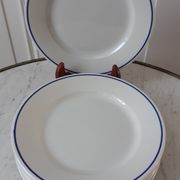 Lot de 6 assiettes à dessert Digoin Sarreguemines années 60