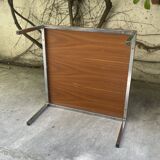 Coffee table in chrome and teak, 1960