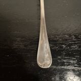 Silver-plated metal soup spoons
