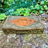 Large brass box from the Art Nouveau period.