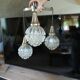 Chandelier, vintage waterfall suspension