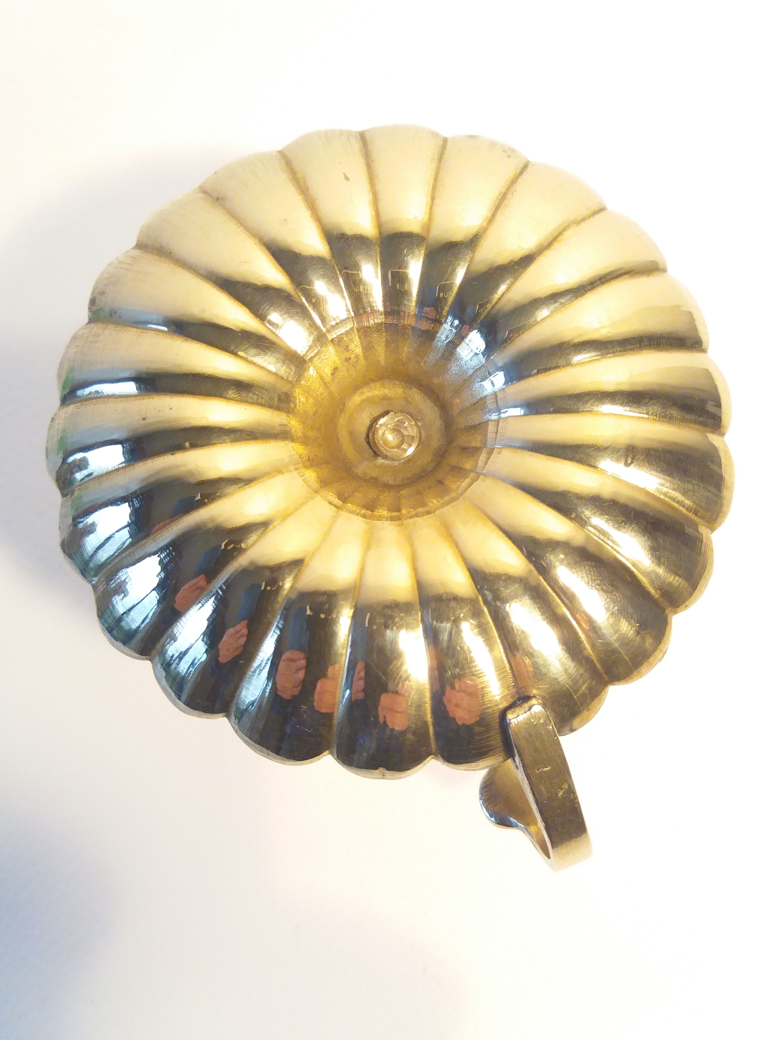 Brass taper candleholder