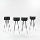 Set of four Golia model stools by Maurizio Peregalli