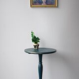 Blue wooden table