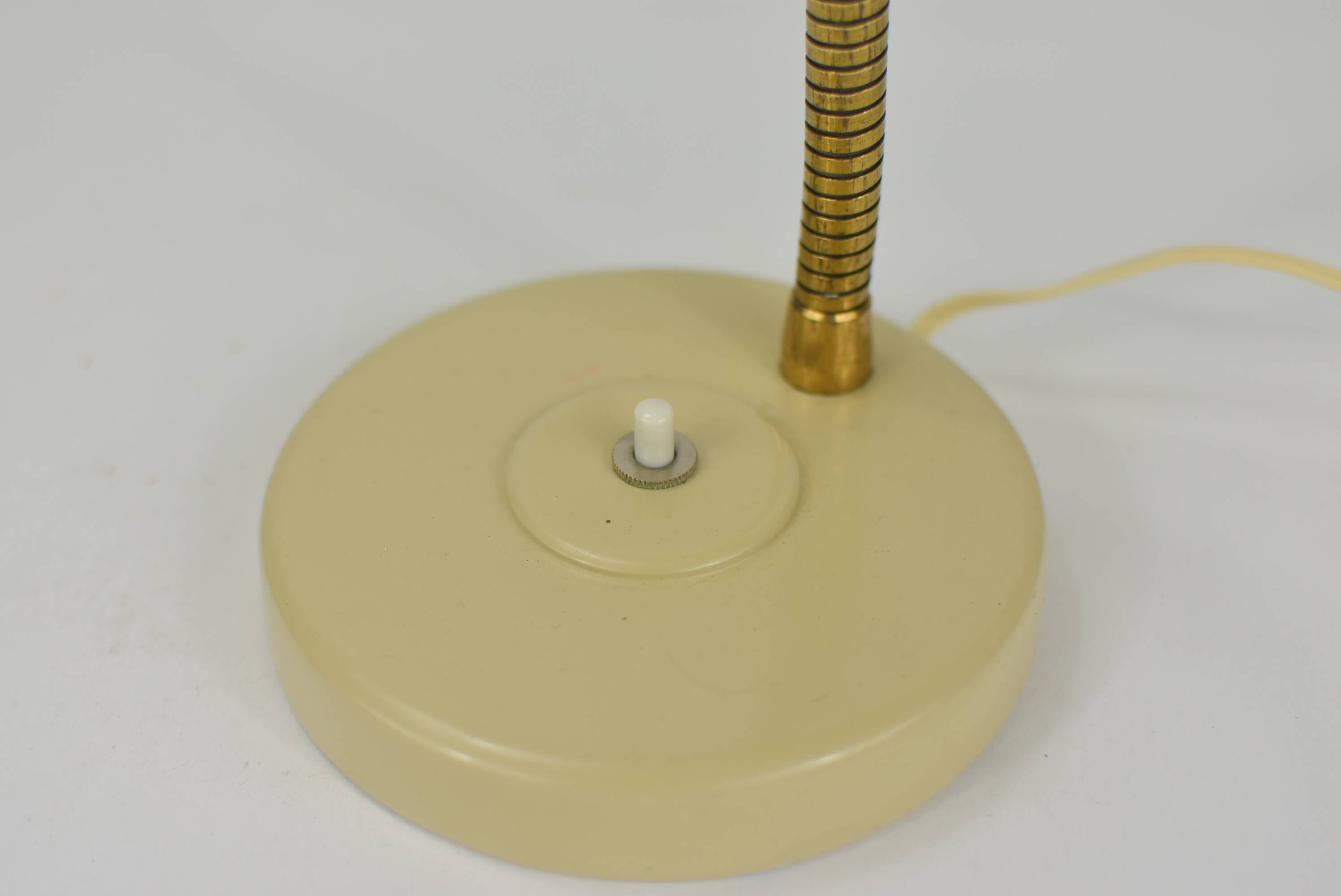 Vintage metal bedside lamp