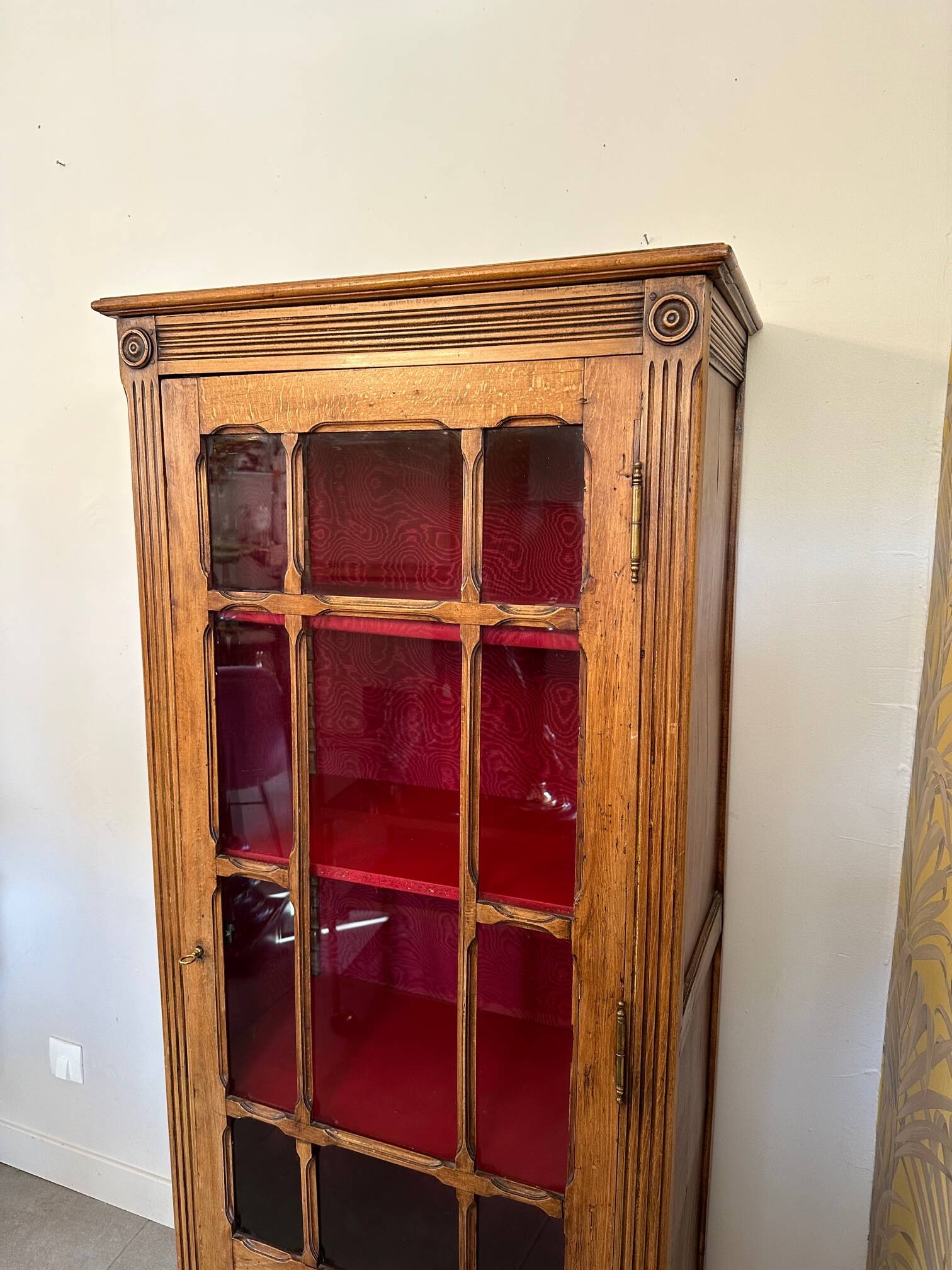 Small walnut display case