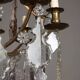 Antique chandelier in glass and gilded metal, Italy, 19th century