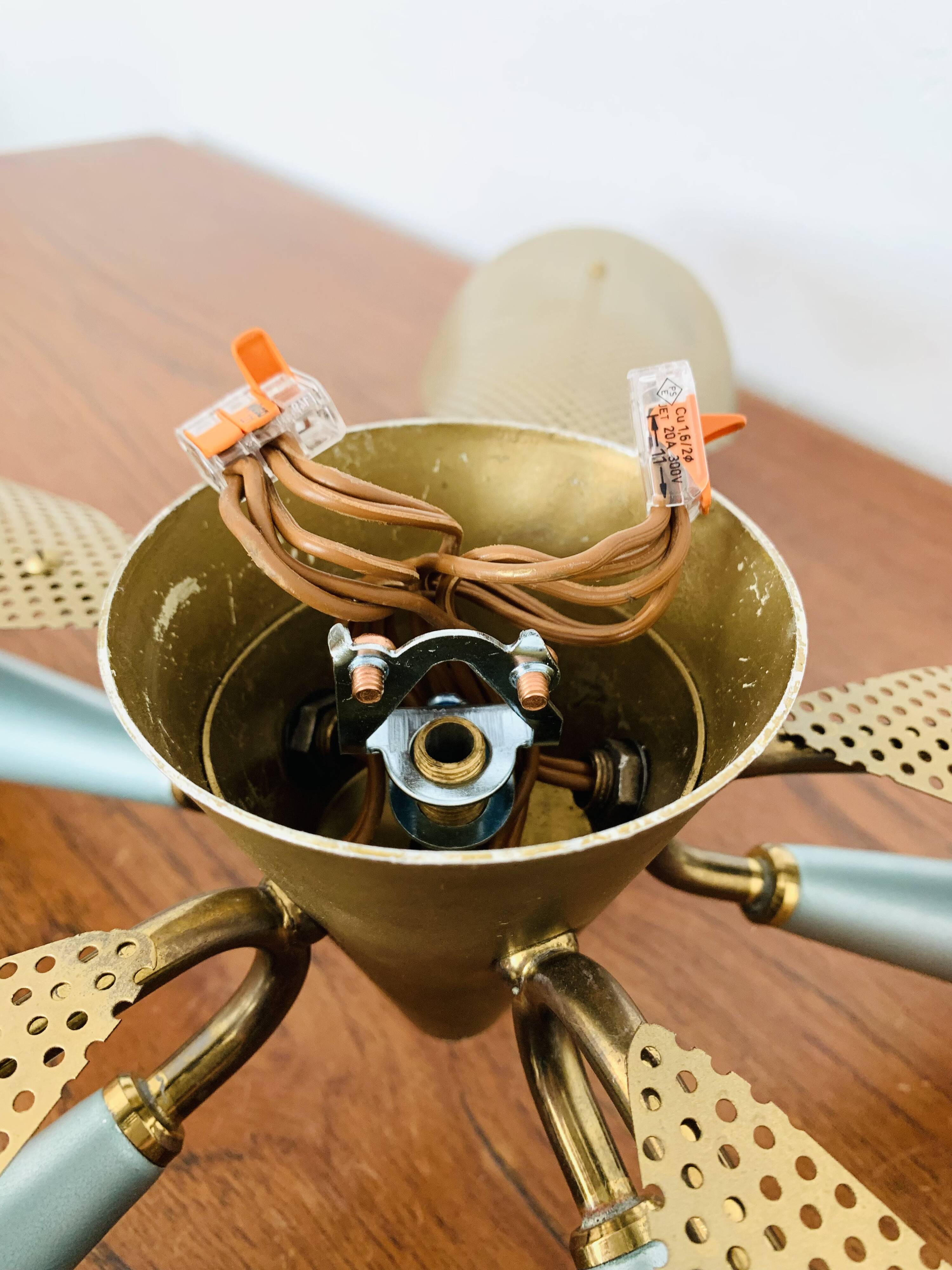 Golden Italian Flush lamp