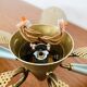Golden Italian Flush lamp