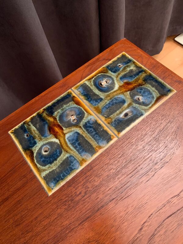 Ensemble de trois tables d’appoint Danemark années 1960