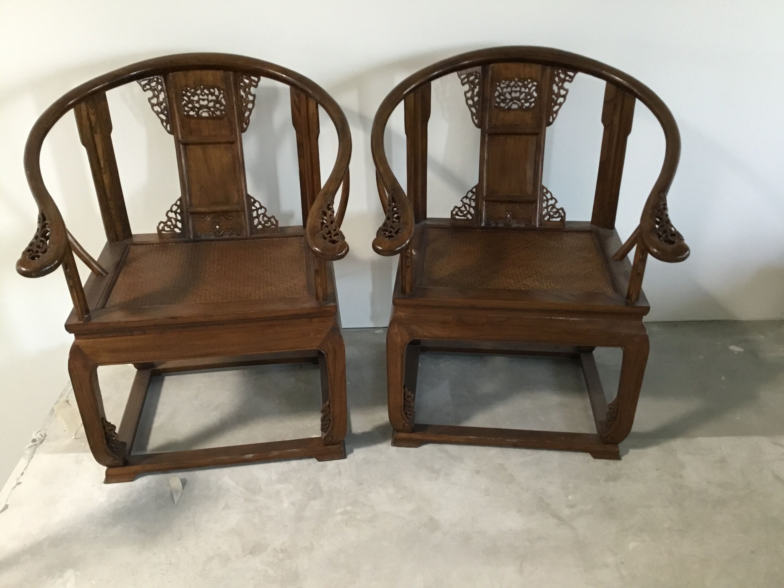 Chinese horseshoe armchair