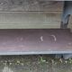 Old workshop wall shelf
