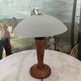 Frosted glass mushroom lamp