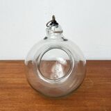 Mid-century glass hanging planter, 1960s