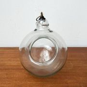 Mid-century glass hanging planter, 1960s