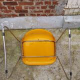 Paire de chaises traineaux Orange