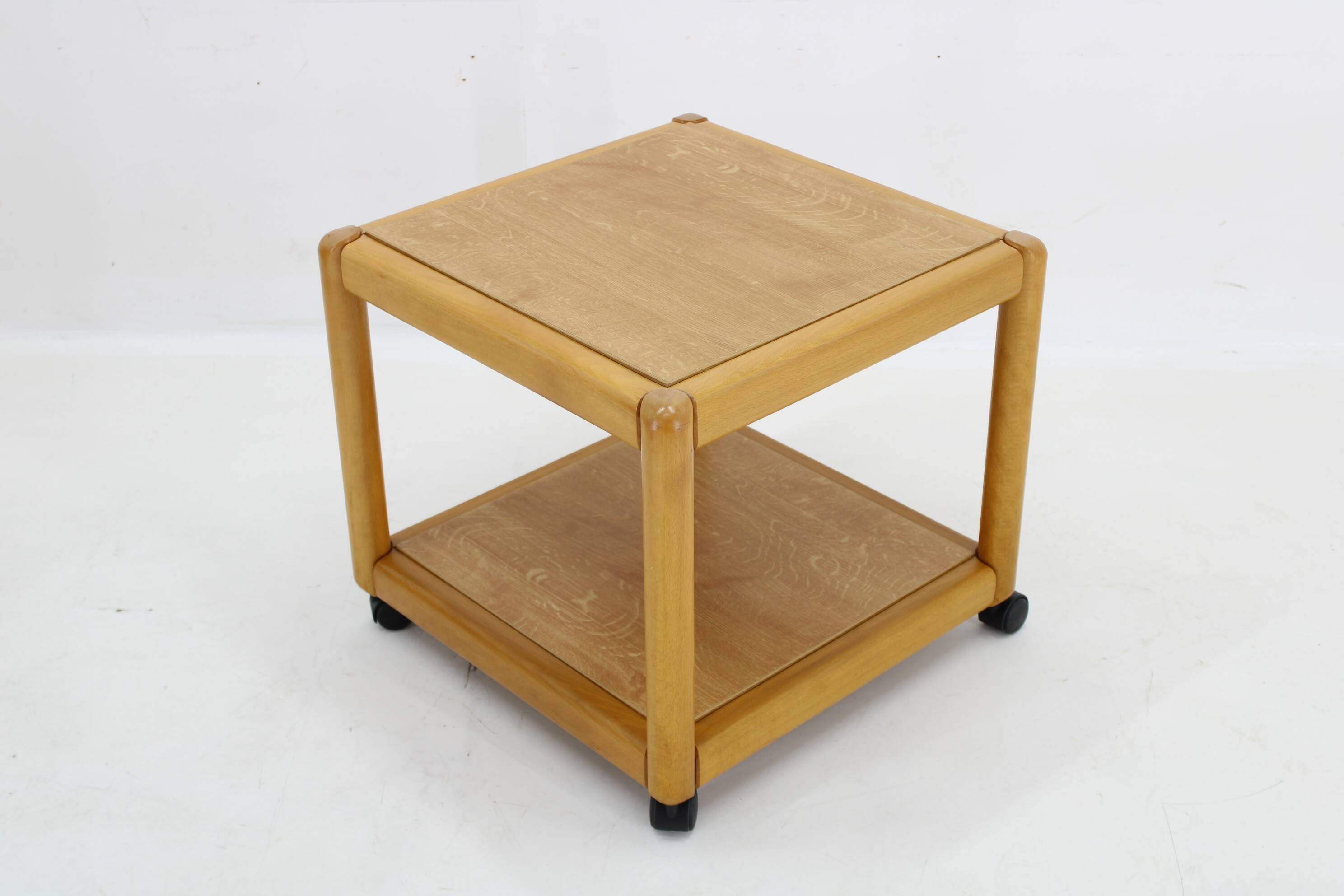 1970s Pair of Beech Armchairs and Coffee Table  by TON, Czechoslovakia